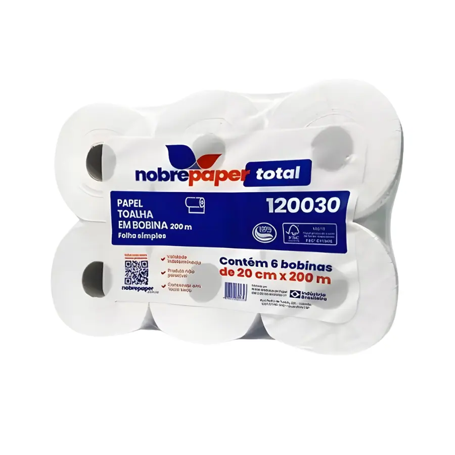 PAPEL TOALHA NOBRE ROLO 6X200 BEST