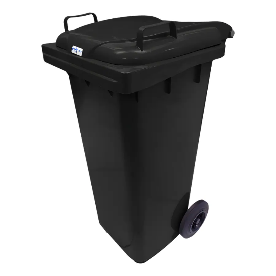 CONTEINER 120L C/ RODAS PRETO