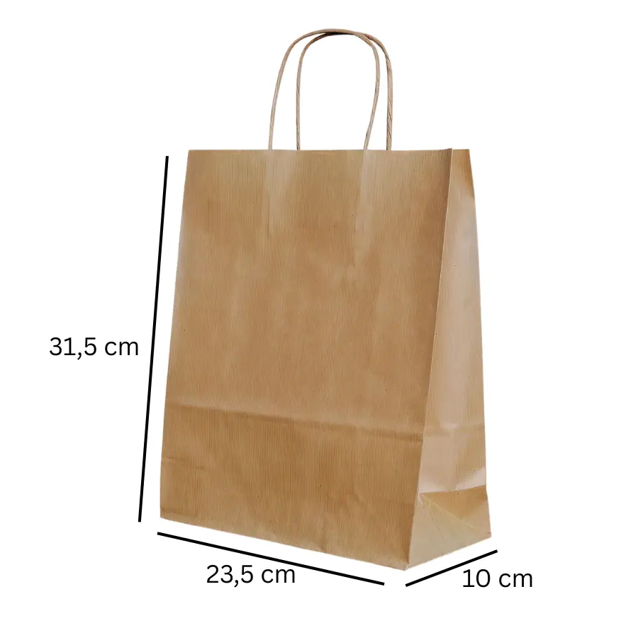 SACOLA DE PAPEL KRAFT G
