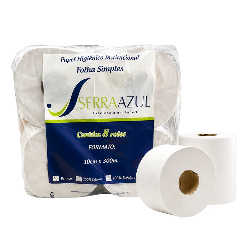 PAPEL HIGIENICO SERRA 8X300 BRANCO