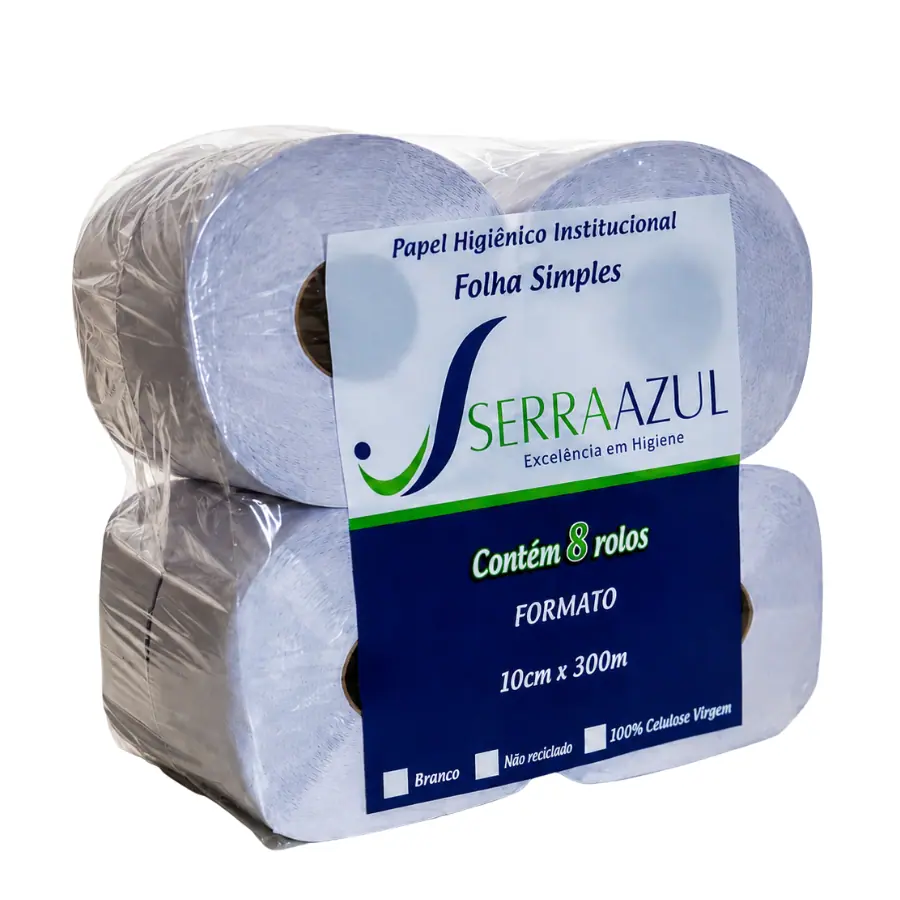PAPEL HIGIENICO SERRA 8X300 100%