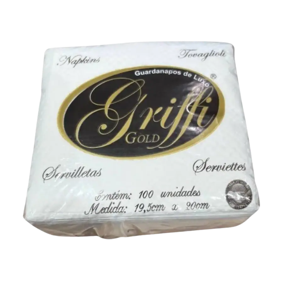 GUARDANAPO 29X30 GRIFFI GOLD C/100