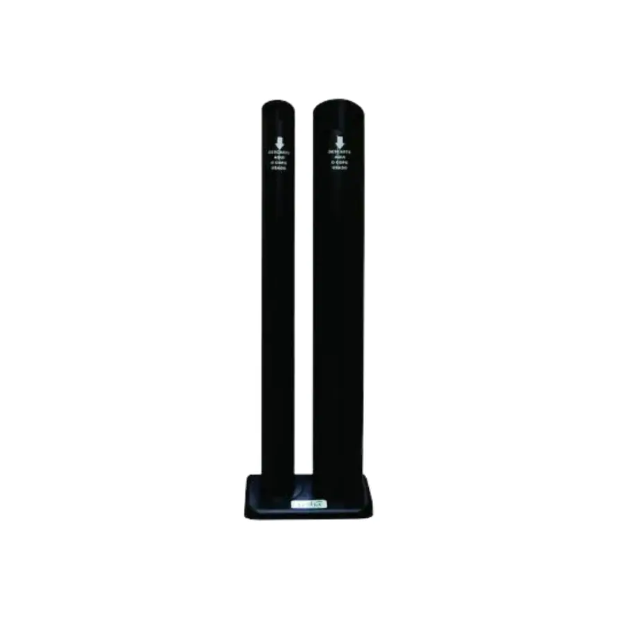 DISPENSADOR 2 TUBOS MST PRETO