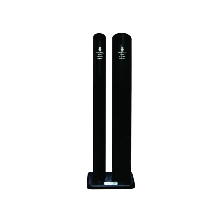 DISPENSADOR 2 TUBOS AGUA PRETO