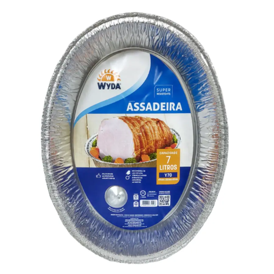BANDEJA DE ALUMINIO OVAL 7000ML Y70
