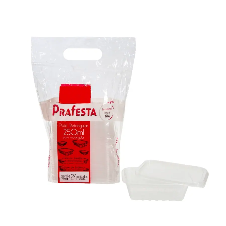 POTES RETANGULAR 250ML