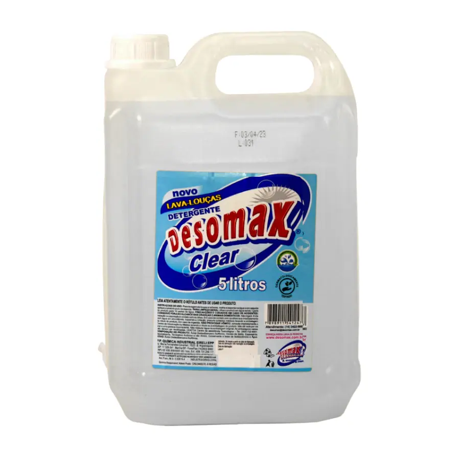 DETERGENTE 5LTS CLEAR DESOMAX
