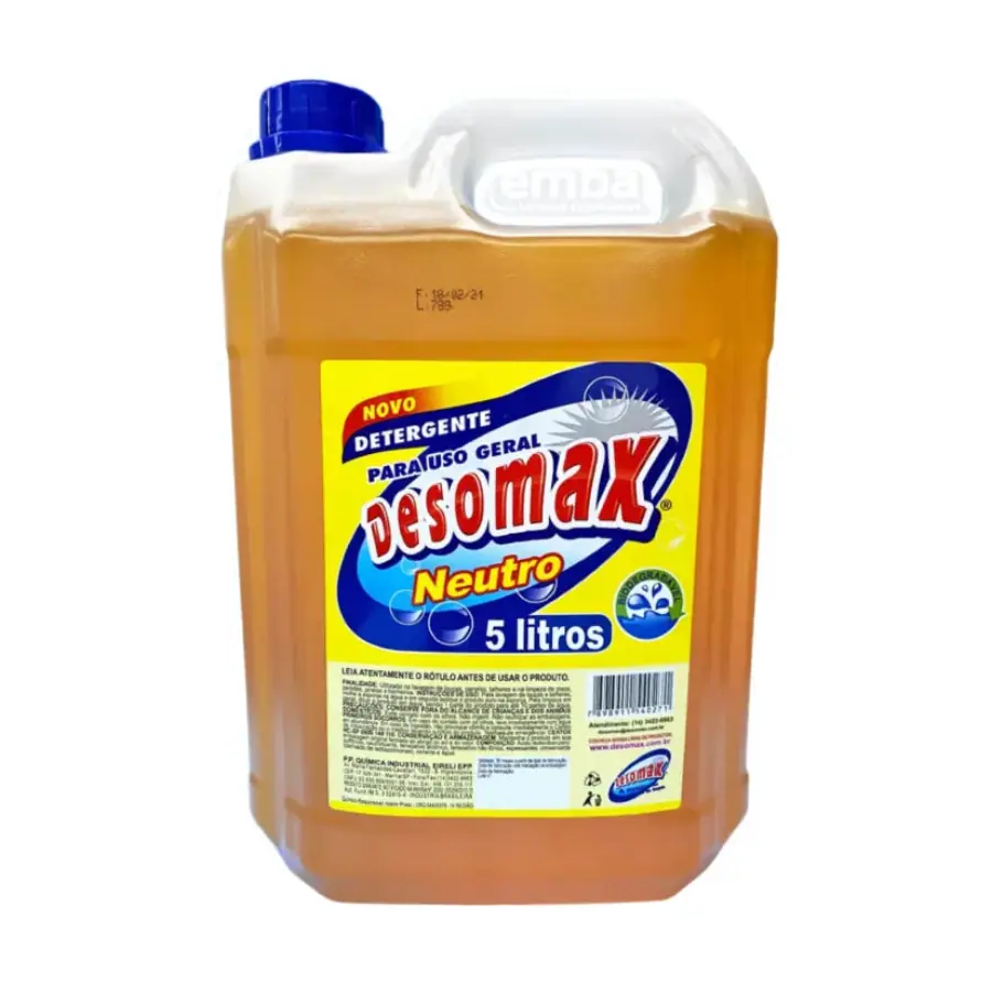 DETERGENTE 5LTS NEUTRO DESOMAX