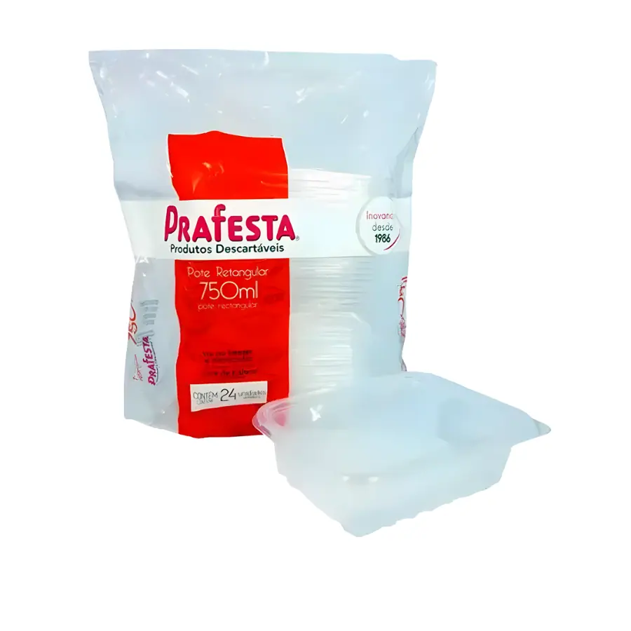POTES RETANGULAR 750ML