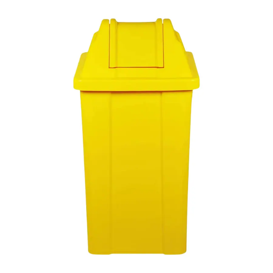 CESTO QUADR.25L VV AMARELA