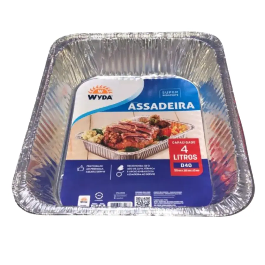 BANDEJA DE ALUMINIO RET 4000ML D40
