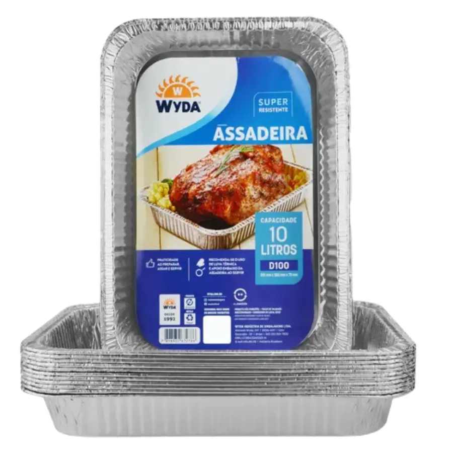 BANDEJA DE ALUMINIO RET 10.000ML D100