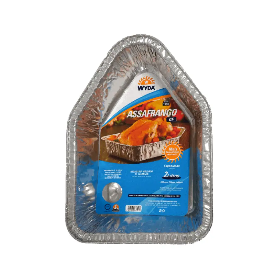 BANDEJA DE ALUMINIO ASSAFRANGO 2000ML