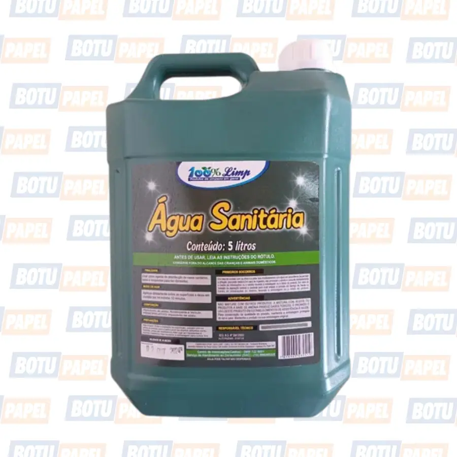 AGUA SANITARIA 100%LIMP 5L