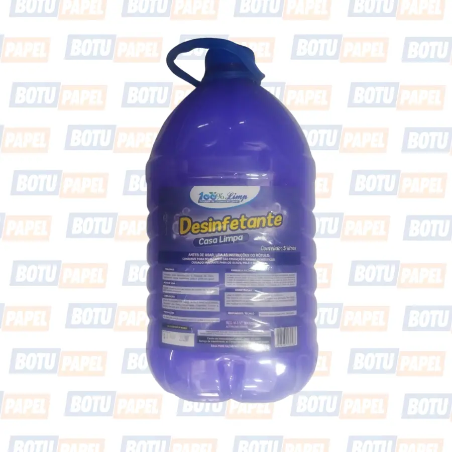 DESINFETANTE 100%LIMP CASA LIMPA 5LTS