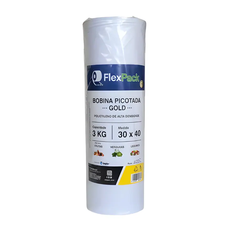 BOBINA PLASTICA GOLD 30X40