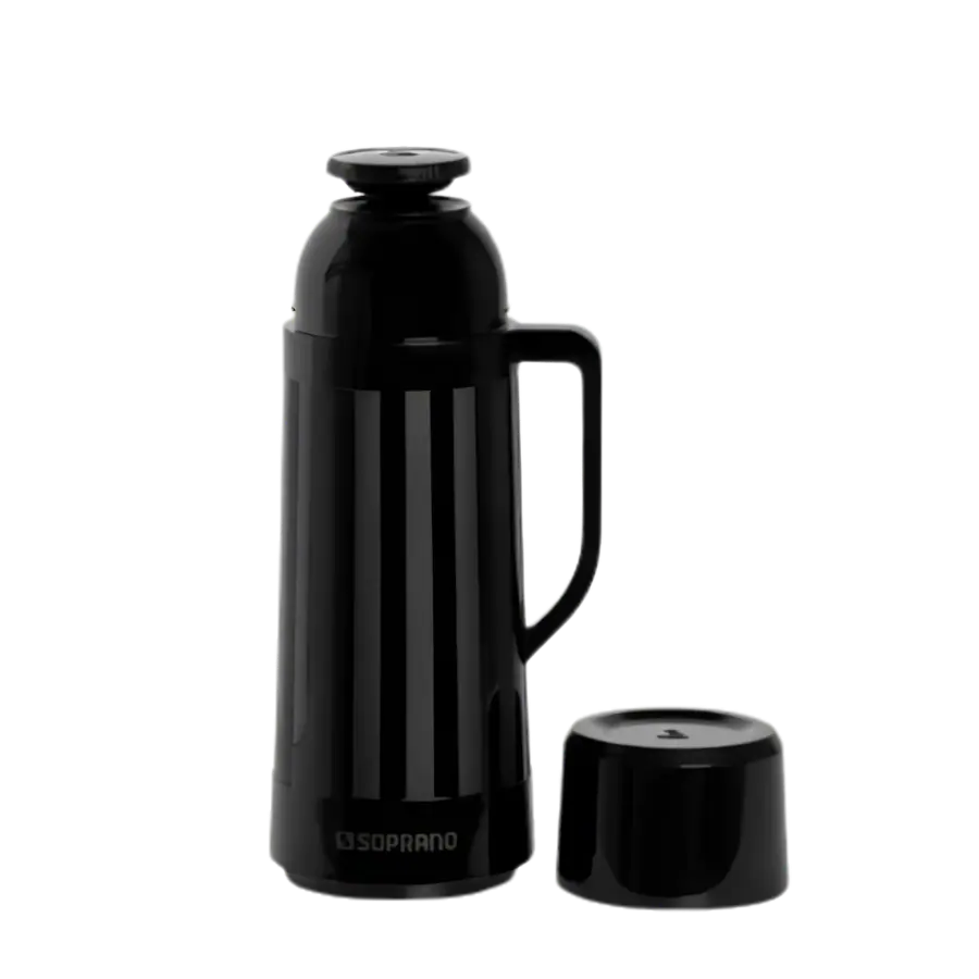 GARRAFA TERMICA 1LT PRETA TOPAZIO