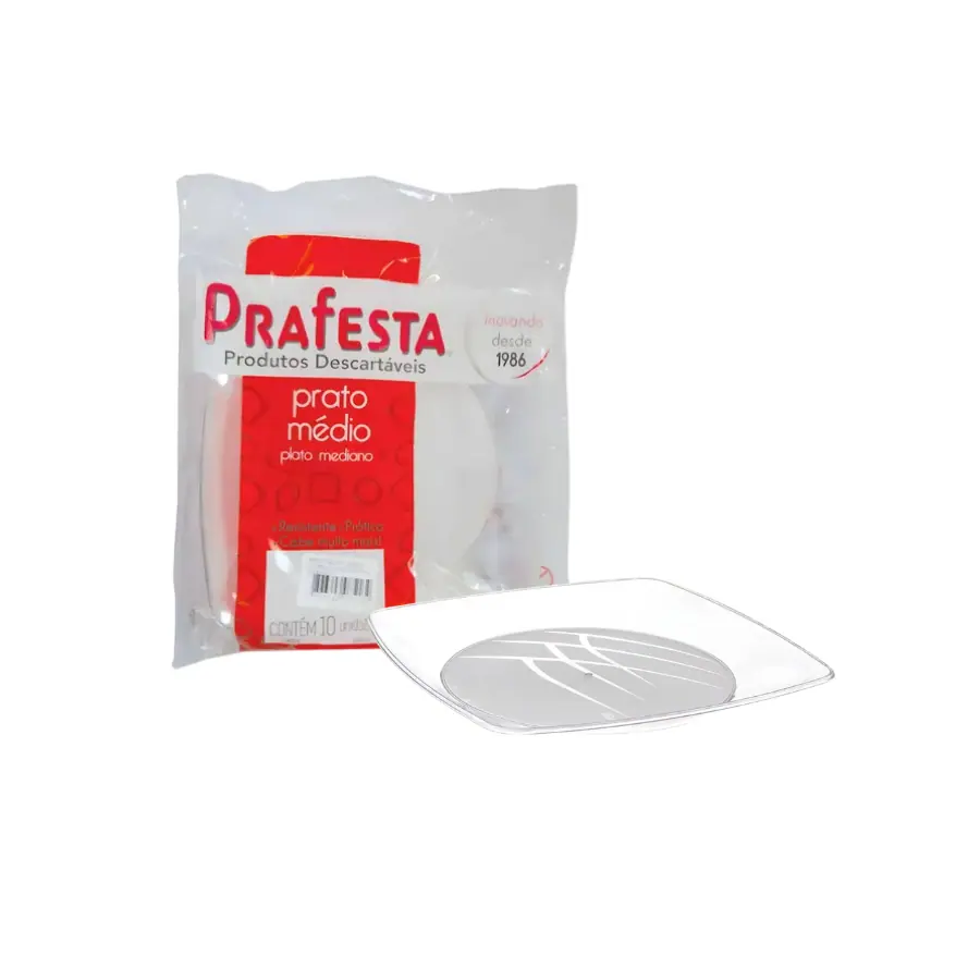 PRATOS DE BOLO CRISTAL QUADRAD