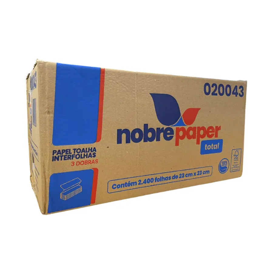 PAPEL TOALHA NOBRE 3 DOBRAS LX C/2400