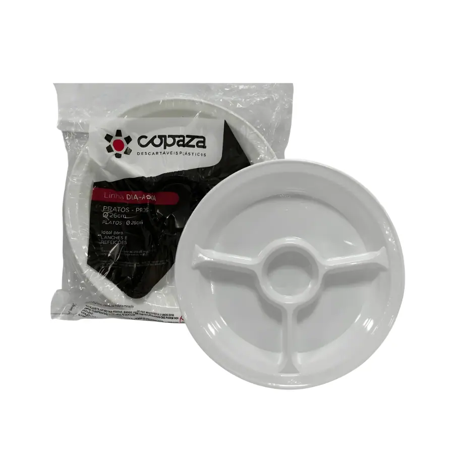 PRATO PLASTICO PR26 COM DIV.