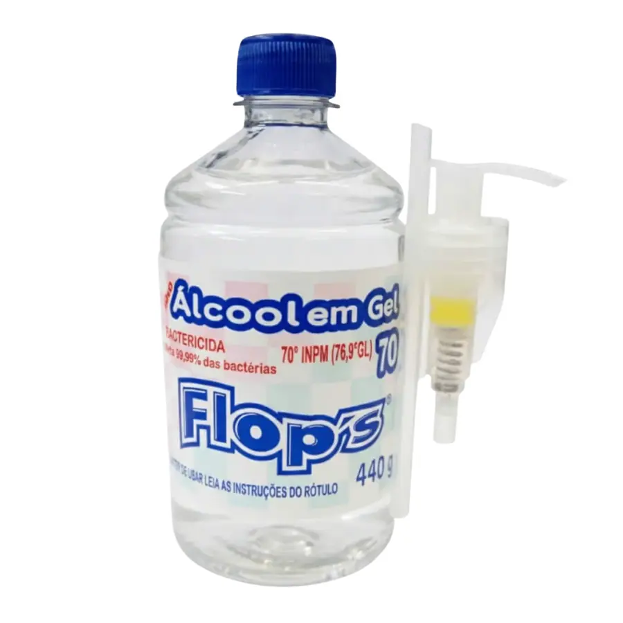 ALCOOL GEL ETÍLICO 70º 440G PUMP
